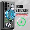 Magnetic Case For Magsafe For Samsung Galaxy S26 S24 S25 Ultra S23 S24 FE S22 Plus Cute Panda Pattern Hard Matte Phone Cover