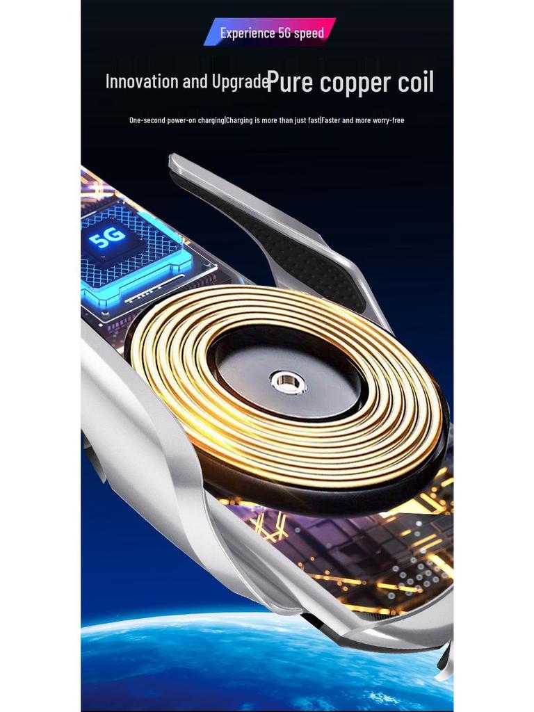 Q1 15W Kabellose Schnelllade-Autohalterung für Handy mit Induktionsöffnung & -schließung