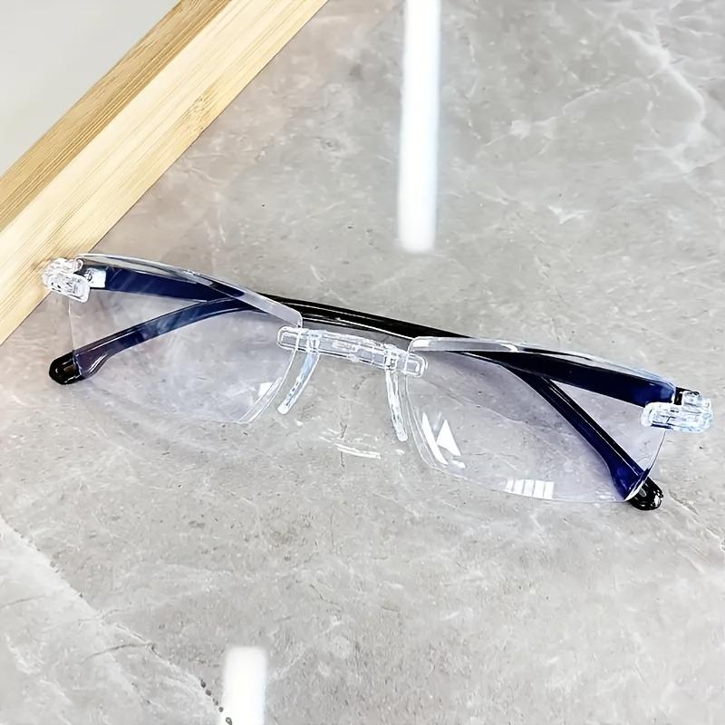 8pcs Simple and Fashionable Unframed Reading Glasses for Men and Women Ultra-lightweight and Anti-blue Light Combination Pack