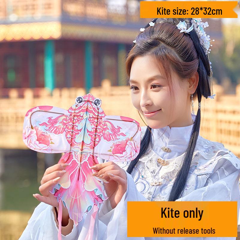 2026 Peony Goldfish 3D Bamboo Kite: Retro Mini Koi Decoration