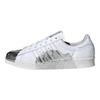 adidas Originals Han Meilin X Superstar 80S Baskets Basses en Cuir de Porc Baskets Unisexe Blanc Noir Argent ID4388