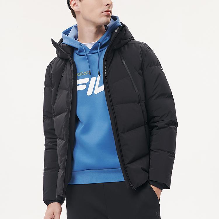 New FILA Athletics Down Jacket Men's Pitch Black A11M141904F-BK