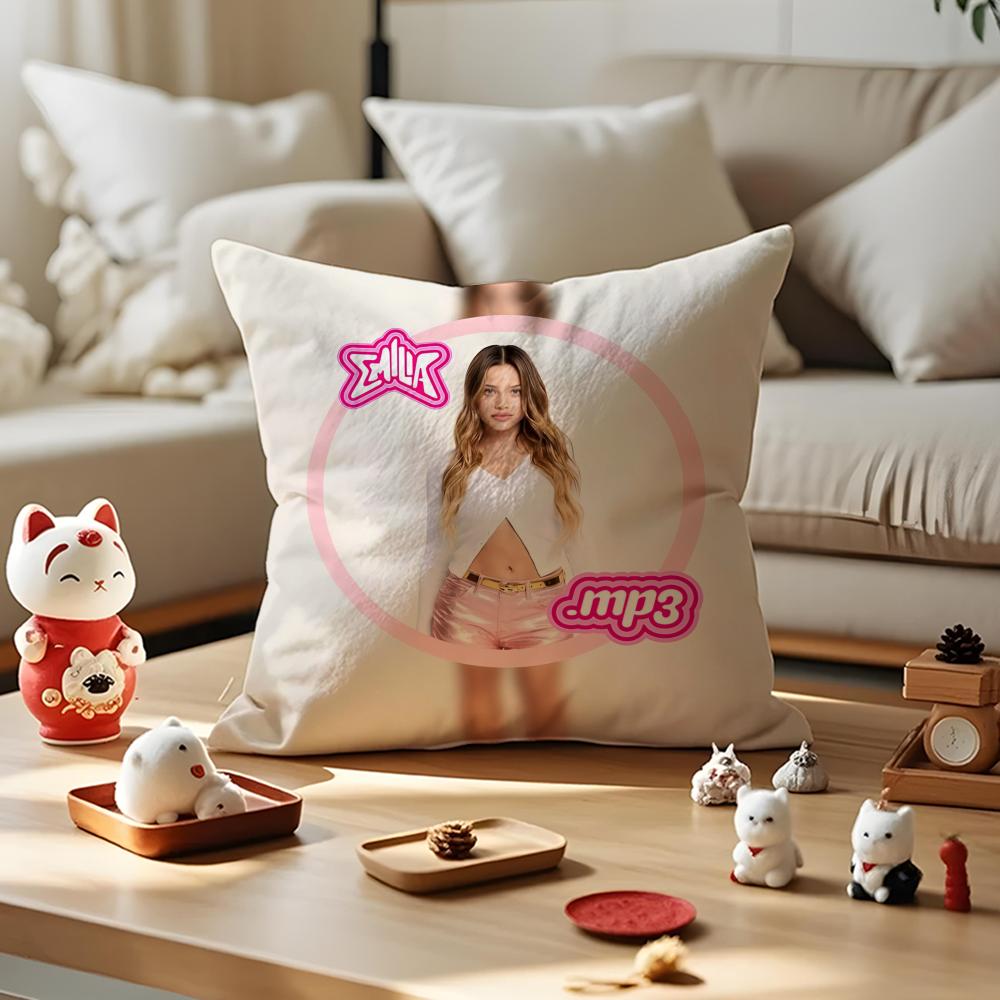 Singer EEmilia Mernes Cushion Cover Silky Short Plush Invisible Zipper Dustproof Sofa Pillow Case for Home Decor