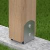 Post base 81x120x60mm gold anchor