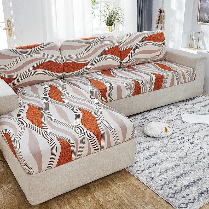 1PC Elastic Seat Cushion Cover Chair Cover Stretch Sofa Cover For Living Room Sofa Slipcover Protector Washable Removable