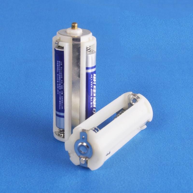 Zylindrischer Typ Kunststoff Batterie Konverter Adapter DIY 3AAA Batterien Halter Fach Racks Gehäuse Box Konvertierer Schalter