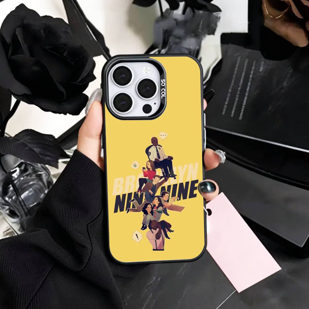 

TV B-Brooklyn N-Nine 99 Phone Case For iPhone17,16,15,14,13,12,11 Plus,Pro Max Colored Silver Plated Inside Cover iPhone11PROMAX