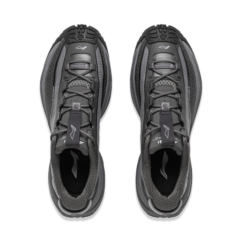 Li Ning Outdoor CF Tracing, Xingchuan Cushioning Breathable Rebound Low top Hiking Shoes Unisex Obsidian Gray Elegance AHTV047-5