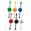 6Pcs Large Arrow Spinner with Suction Cup Heavy Duty Plastic Pointer Tools Family Night Party Board Game Prop Classroom Math Teaching Aid