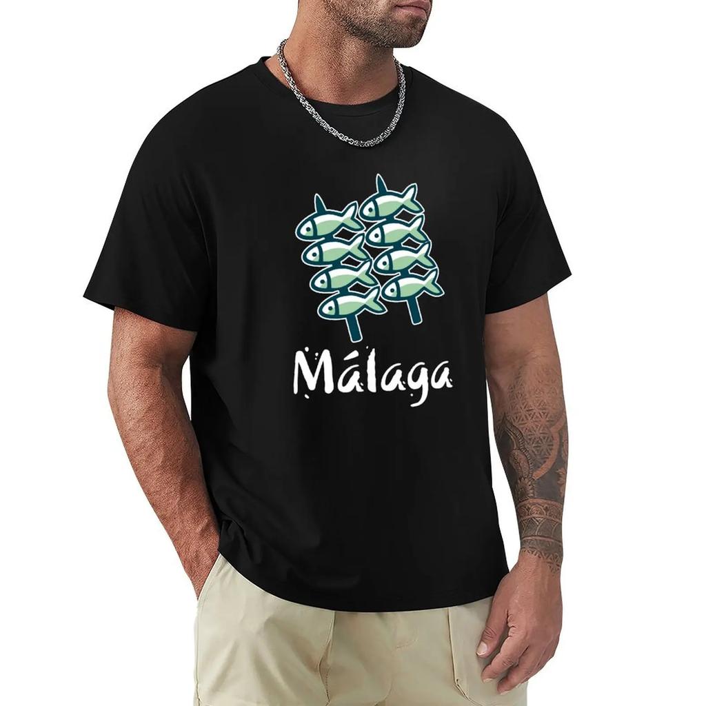 Welcome To Malaga 8 (Dark) T-Shirt Basketball Graphic Tees Graphic T Shirt Vintage Anime Shirts Men