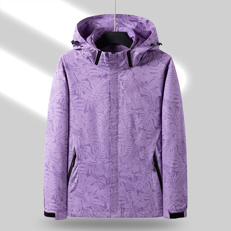 Frühling und Herbst Neue Einschichtige Jacke Damen Dünne Outdoor Winddichte und Wasserdichte Jacke