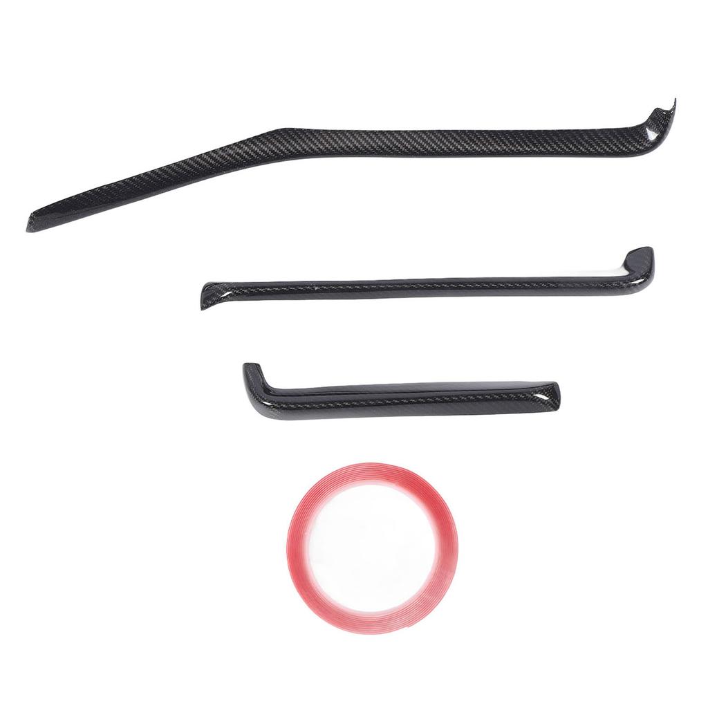 3 Pcs Dashboard Strip Cover Trim Carbon Fiber Decorative for C8 Z51 Z06 ZR1 Coupe Convertible 2020 To 2024 Carbon Fiber