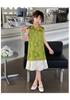 2026 new western-style thin style girls' and little girls' improved cheongsam summer new Chinese Hanfu Chinese style dress