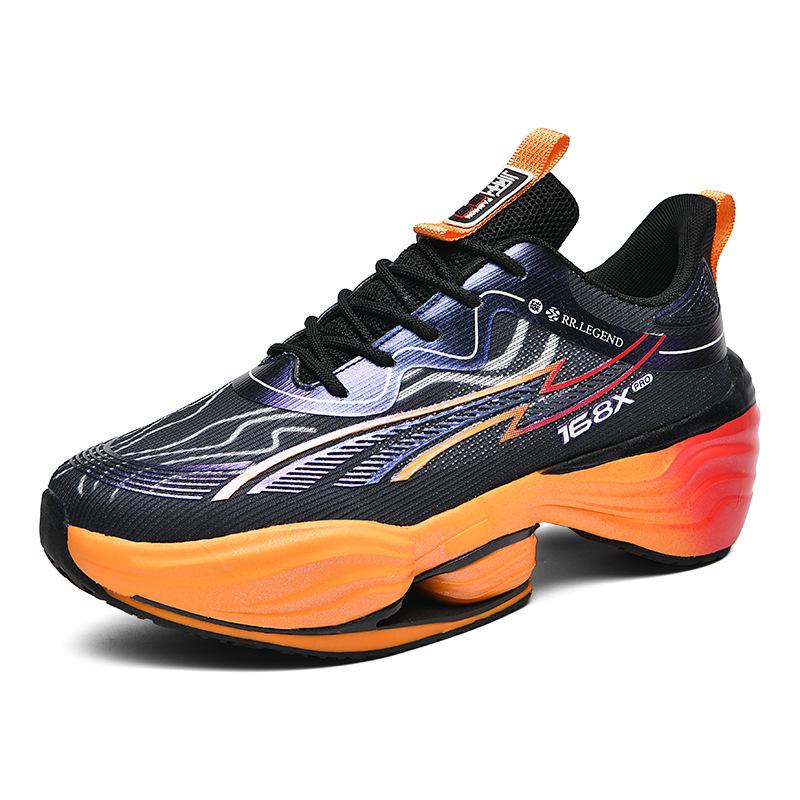 

Summer new flying electric running shoes men s shock absorption and rebound racing breathable training sports shoes carbon board running shoes me 39