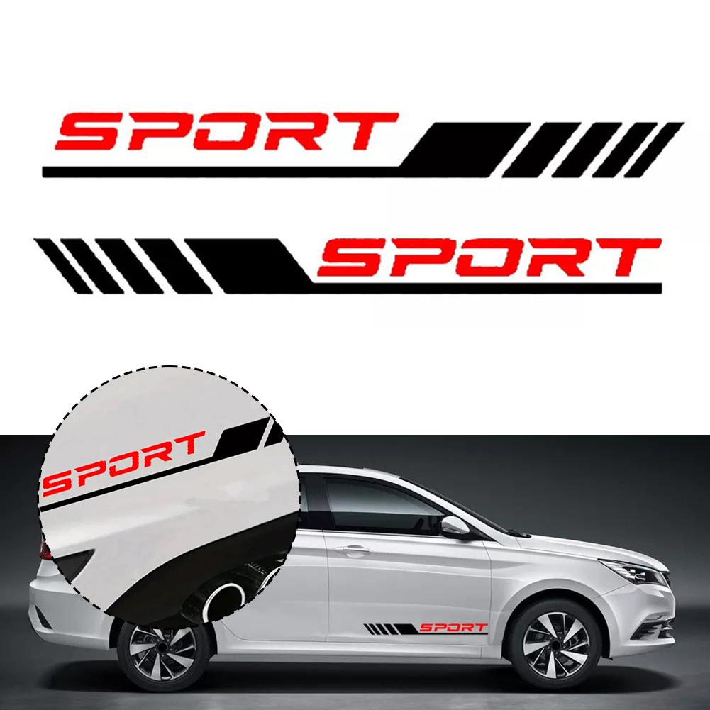 Stylish Car Door Side Sticker Sport Racing Sticker Waterproof Design Aesthetically Pleasing Decal Decor Accessories