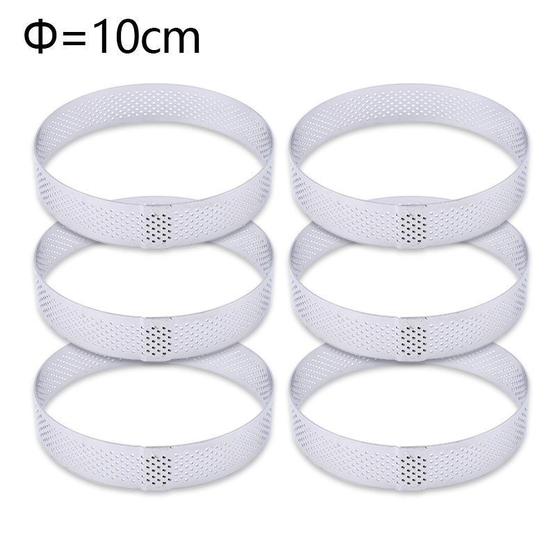 FAIS DU Perforated Round Tart Ring Stainless Steel Fruit Pie Tartlet Mold for Baking DIY Dessert Cake Mousse Molds Kitchen Tools
