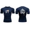 Maglietta a compressione da uomo a maniche corte T-shirt casual ad asciugatura rapida traspirante Top fitness T-shirt sportiva estiva da uomo