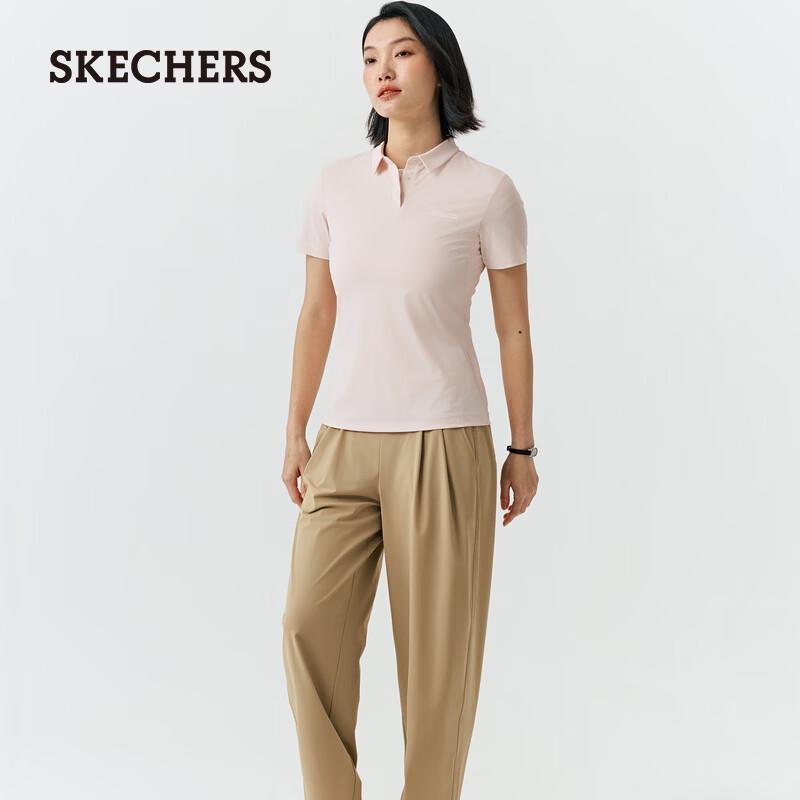 

Женская облегающая вязаная рубашка-поло Skechers с функцией быстрого высыхания M 90