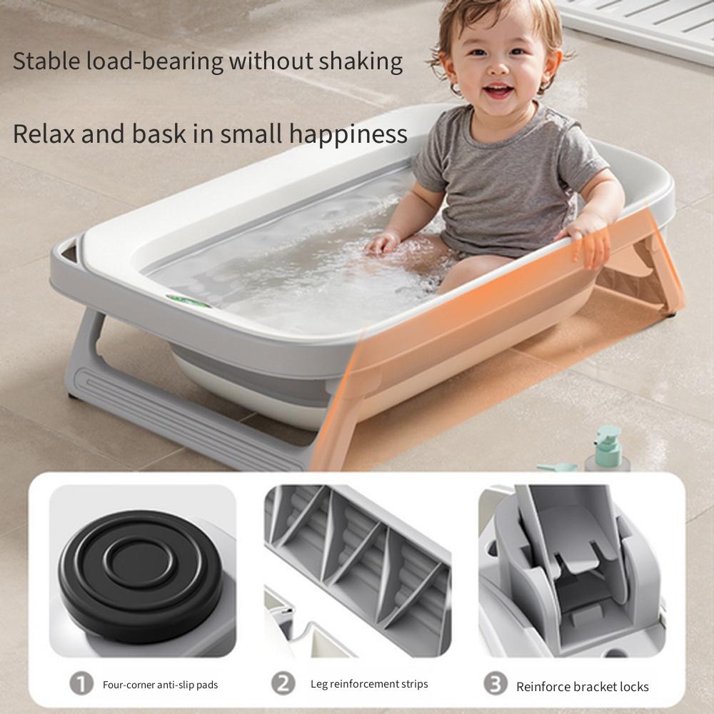 large sit lie foldable baby bathtub household newborn soaking bath tub kids bath bucket baby bathing accessory