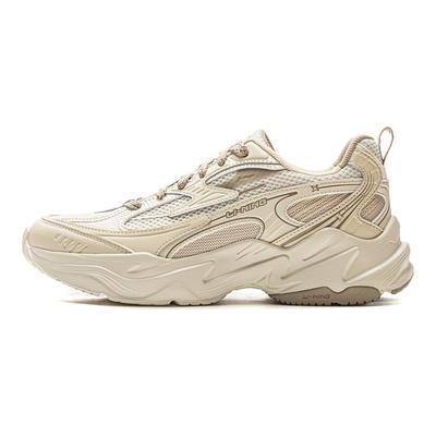 Li Ning Meteor Versatile Retro Dad Shoes Thick Sole Height Increasing Shock Absorption Non-Slip Wear-Resistant Support Low-Top Casual Shoes AGCV358-3