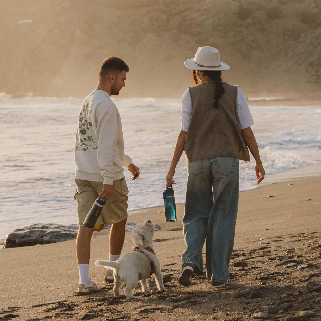 Super Sparrow 1 Liter Water Bottle Wide Mouth TouchGulp Water Bottle Tritan Drinking Bottle Lightweight and Sustainable for the and Outdoors - -