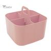 Stackable Desk Organizer Storage Box with Handle Large Capacity Multiple Compartments Pencil Holder Caddy Organizer