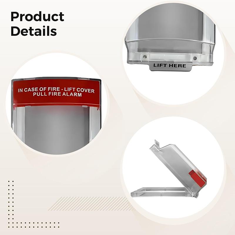 

Прозрачный защитный кожух пожарной сигнализации, настенный защитный кожух, защитный корпус для пусковой станции чистый