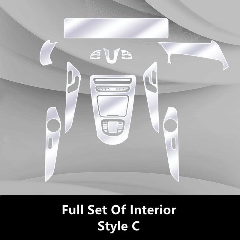 For Mercedes-Benz EQC 20-21 N293 Car Interior Center Console Transparent TPU Protective Film Anti-scratch Repair Film