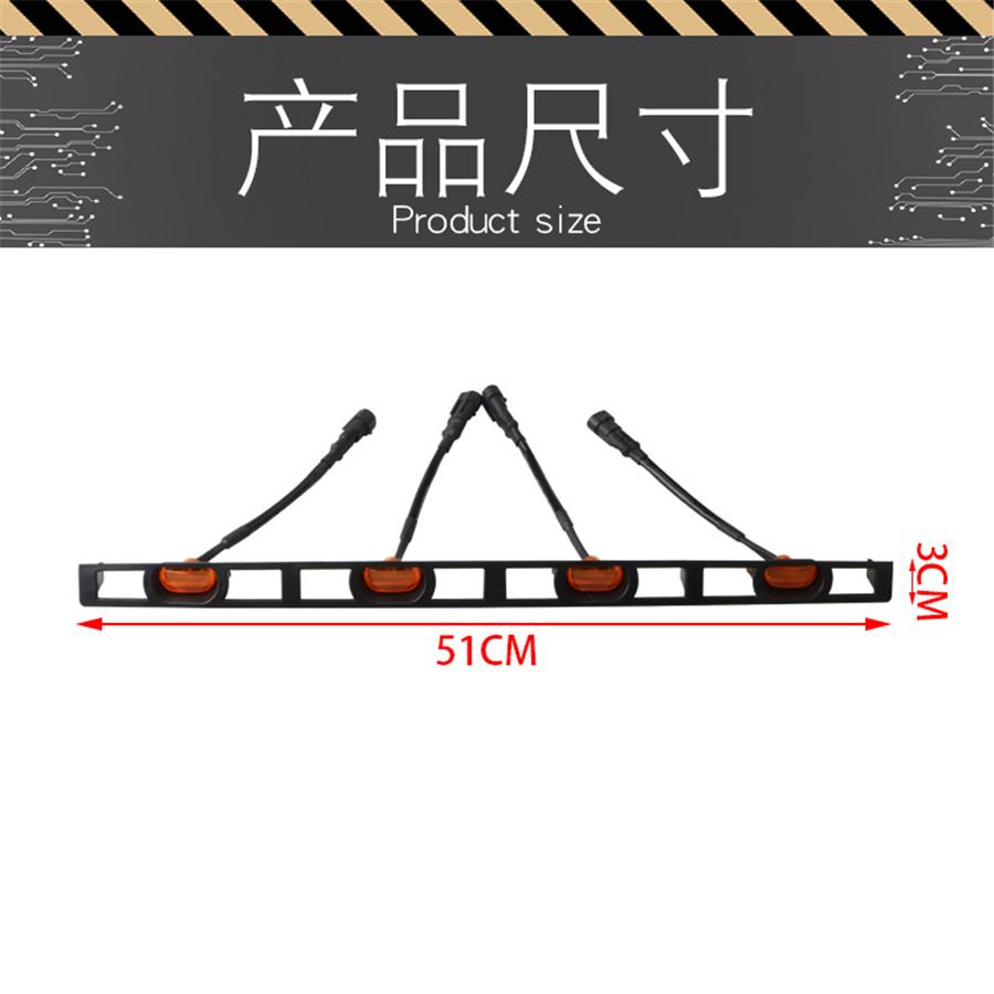 Jantarový přední nárazník, maska chladiče, LED světla s kabelovým svazkem pro Tacoma 2012-2015