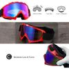 Motorcycle Goggles Dirt Bike ATV Off-Road Riding Motocross Glasses with Sun UV Protection Neck Gaiter Face Cover