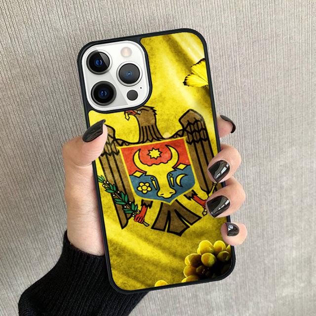 Moldova Flag Moldavians Phone Case For iPhone 17 Air 16 15 14 plus 12 13 Pro max Soft Bumper Shell Cover coque