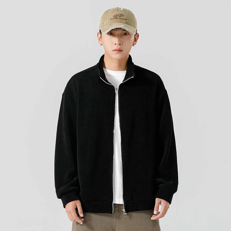 Мужской японский ретро кардиган - Весенне-осенняя повседневная вязаная куртка-худи XL