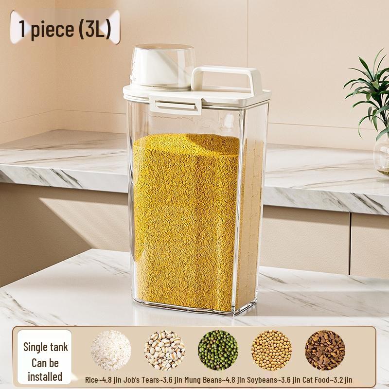 HANDUNYOU 3L Sealed Rice & Grain Storage Bin