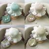 1/2Pcs Summer Sun Hat Princess Beach Sun Hat Big Brim Tulip Fisherman Hat For Girls  Sweet Crossbody Bag Gifts