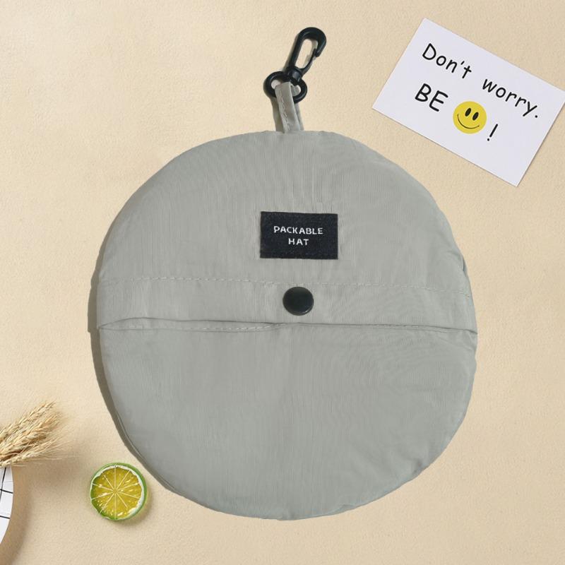 Summer waterproof storage bucket hat embroidered outdoor fishing climbing cap folding sunshade sun protection cap