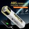 Outdoor IP68 Waterproof LED Flashlight USB Rechargeable Ultra Bright Torch Powerful Flashlight Power Bank Flashlight Portable