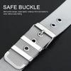 22mm Stainless Steel Watch Bands Quick Release Mesh Strap Replacement Metal Wristband with Belt Buckle Sport Bracelet
