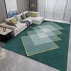 Tappeti Moderni Geometrici di Lusso per Soggiorno Decorazione Casa Tappeti Dorati Verdi per Camera da Letto Lavabile Morbido Tappeto di Grande Area Comodino