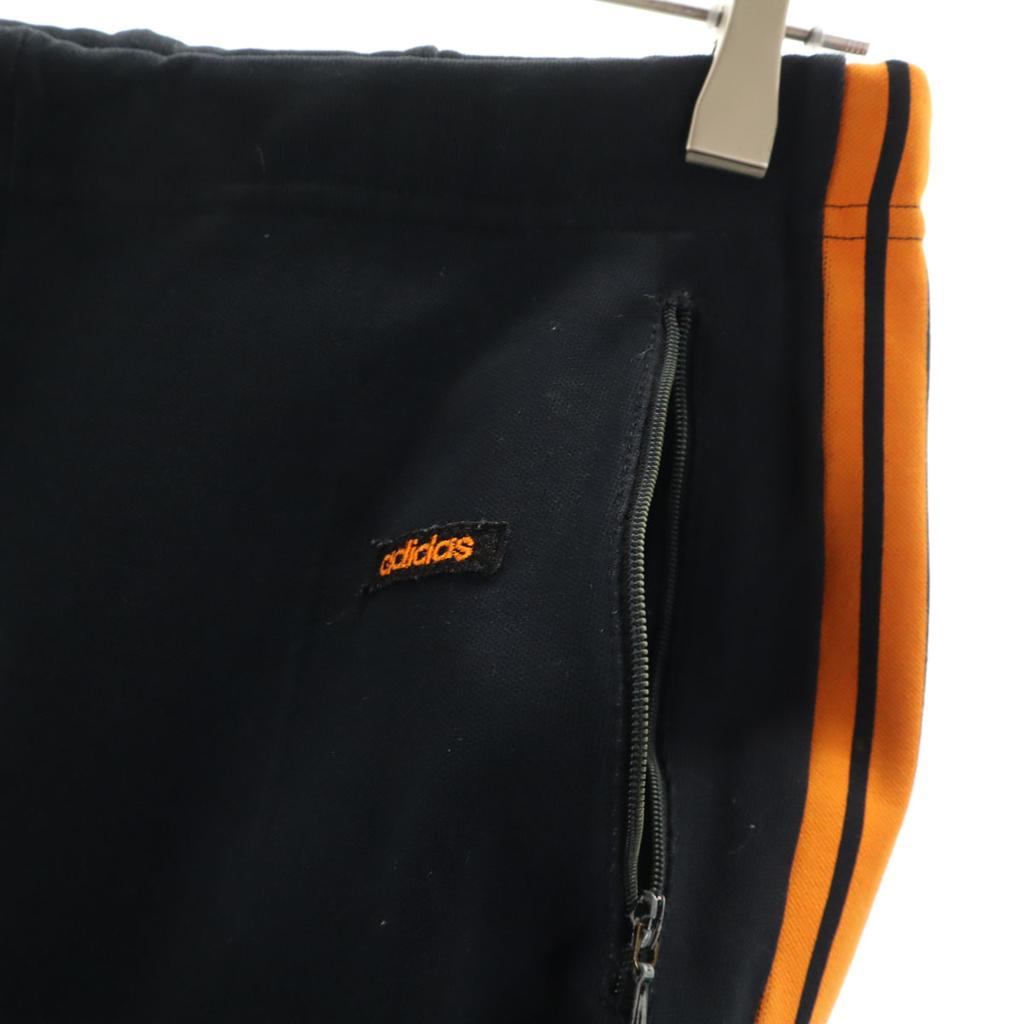 Adidas 70s Vintage Tags da Alemanha Ocidental Calças de treino 3 preto Malha Descente Masculino Usado