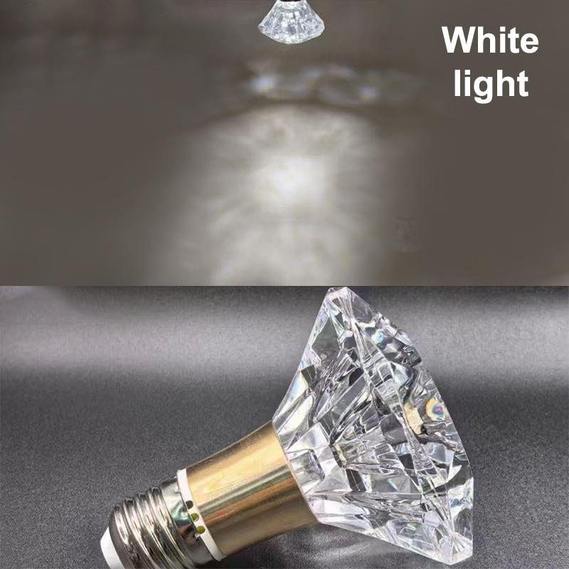 1Pcs E27 Holder Mini Pendant Light Acrylic Crystal Led Bulb Chandelier Fairy Lamp For Bedroom/Kitchen Decoration