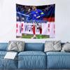 Mbappe Custom Your Name Wall Decor Tapestry Art For Pet Memorial Birthday Wedding Party Backdrop Family Gift