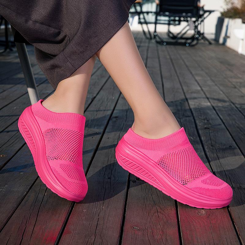 Women Slide Slippers Elevator Mules Sandals Slip on Summer Casual Clogs White Pink Black Purple Lightweight Socks Shoes Plus Size 41 42 43