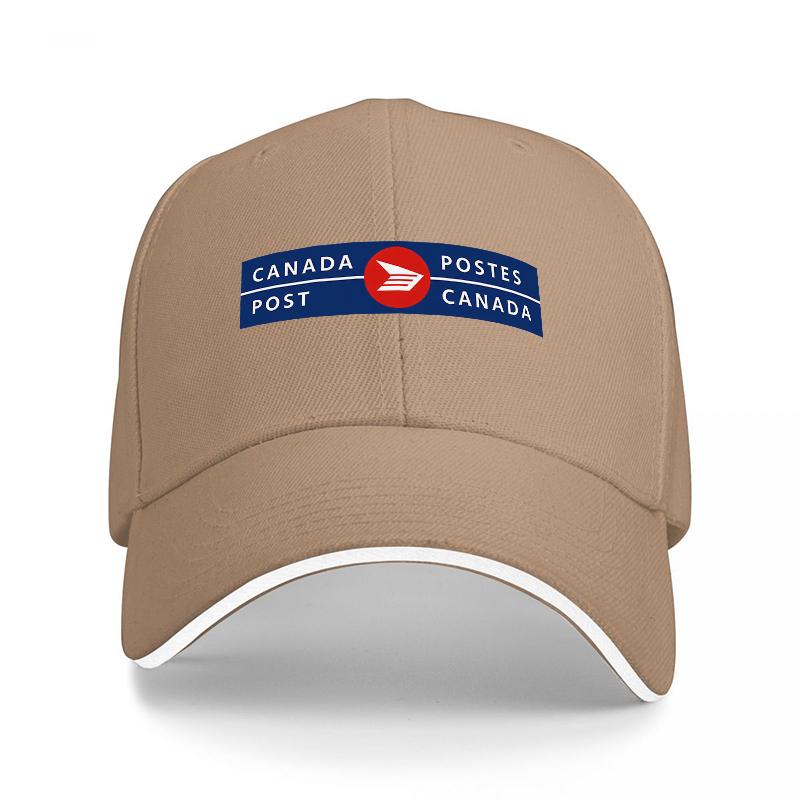 Cappellino da Baseball con Logo Canada Post Nero Regolabile con Design Emblema Ufficiale per Unisex e Donne Stile Classico Abbigliamento da Esterno