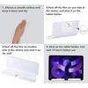 Universal Tablet Dock Acrylic Wall Mount Holder, Mounted Smartphone Stand, Kitchen Cable And Charging Hole Organizer for Living Room Office