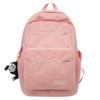 Schoolbag new Japanese simple solid color cute schoolbag female primary school students high value large capacity junior high school backpack