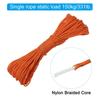 PATIKIL 65ft Reflektierende Abspannleine Camping Paracord 2mm Zeltschnur Abspannseil für Camping Zelt Plane Wandern Nylon Paracord Seil Orange (20M)