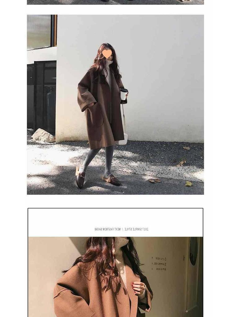 2021 Trendy Hepburn Style Woolen Cloak for Women/Students