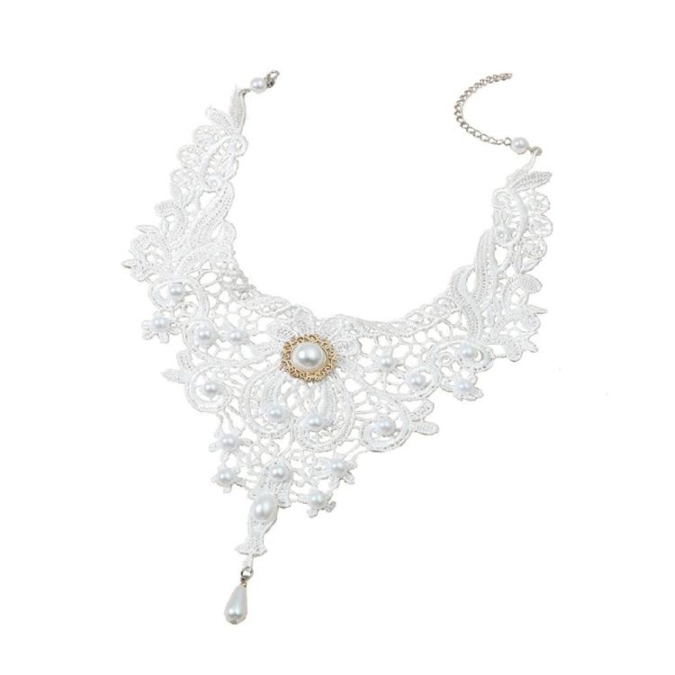 Dainty Lace Crystal Choker Necklace Gothic Lace Choker for Halloween Weeding Costume Party Prom Vampires Choker Gifts