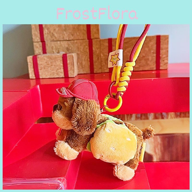 Dachshund Plush Adorable Hamburger Keychain Accessory For Cute Gift Lovers