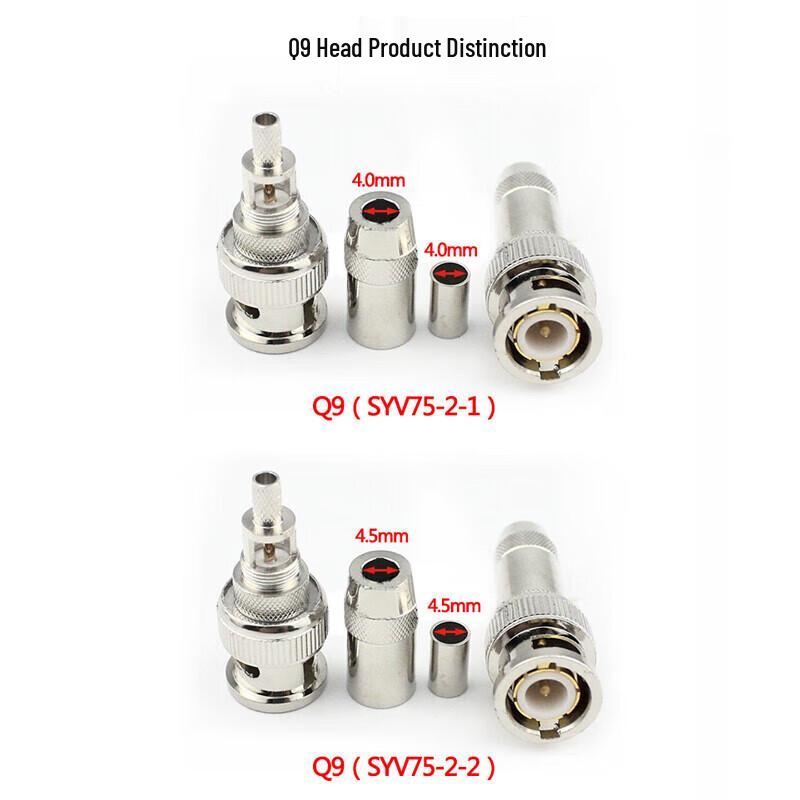 SHIQIAO BNC Q9 Male Coaxial Connector